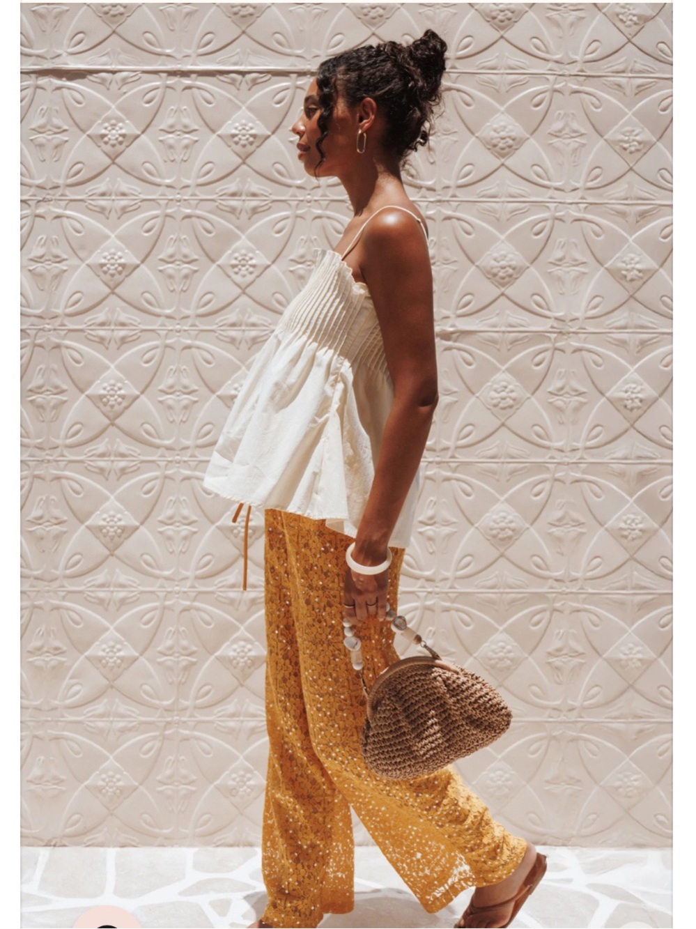 Petal & Pup Sparkle Mustard Sequin Pants - Picture 8 of 14
